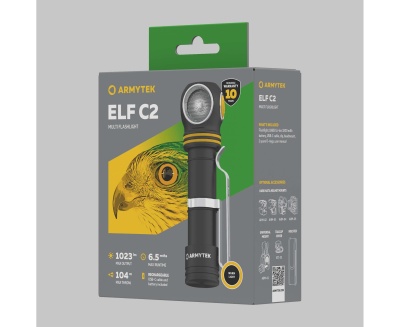 Налобный фонарь Armytek Elf C2 USB-C, белый, 1100лм
