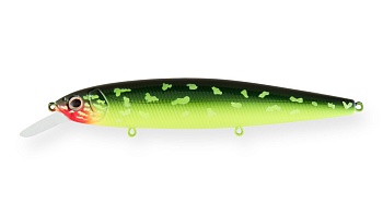 Воблер Strike Pro Bold 130SP, 24,5гр, 1,3-1,8м, AC202F Hot Pike