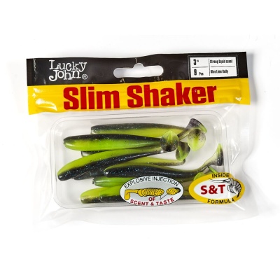 Виброхвосты съедоб. искусст. LJ Pro Series SLIM SHAKER 3in (07.60)/T53 9шт.