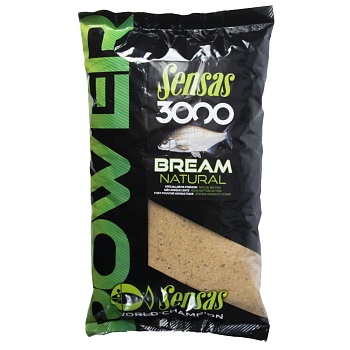 Прикормка Sensas 3000 POWER BREAM Natural 1кг, ФРАНЦИЯ