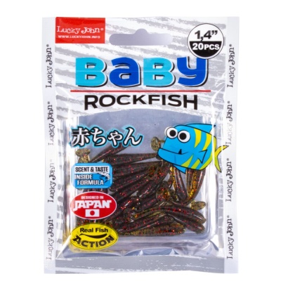 Виброхвосты съедоб. искусст. LJ Pro Series BABY ROCKFISH 1.4in(03.50)/PA03 20шт.