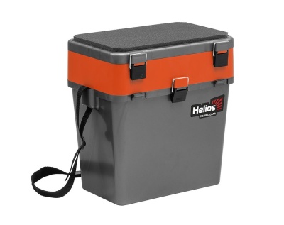 Ящик зимний Helios Ice Fishing BOX серый/оранжевый 19 л