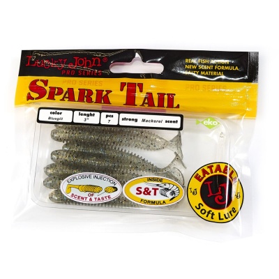 Виброхвосты съедоб. искусст. LJ Pro Series Spark Tail 3,0in(07,60)/S08 7шт.