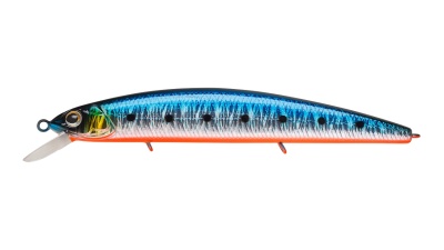 Воблер Strike Pro Montero 130SP, 20,6 гр, 1,0-2,0м, A234-SBO-LU Blue Back Silver OB Fluo