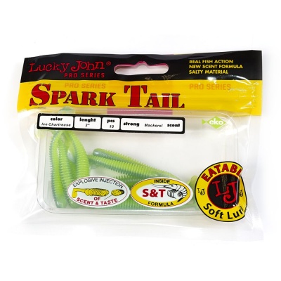 Виброхвосты съедоб. искусст. LJ Pro Series Spark Tail 2,0in(05,00)/T57 10шт.