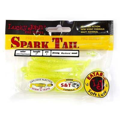 Виброхвосты съедоб. искусст. LJ Pro Series Spark Tail 3,0in(07,60)/071 7шт.