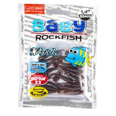 Виброхвосты съедоб. искусст. LJ Pro Series BABY ROCKFISH 1.4in(03.50)/S19 20шт.