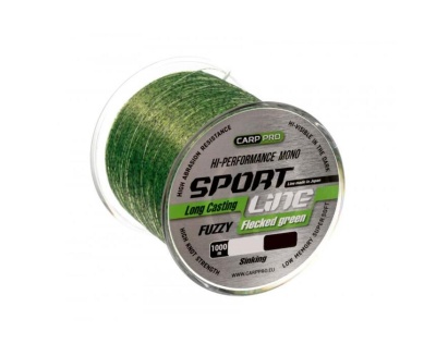 Леска CARP PRO Sport Line Flecked Green 1000M 0,235 mm