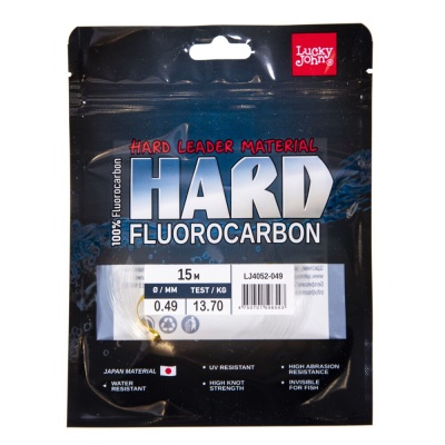 Леска моно. Lucky John FLUOROCARBON Hard 015/049