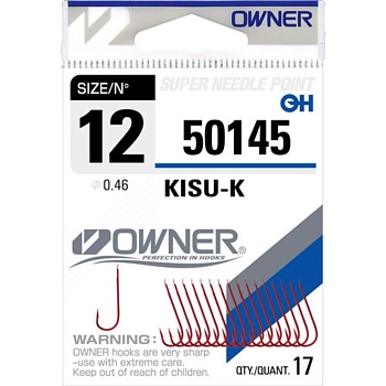 Крючок OWNER Kisu-K red №14 17шт