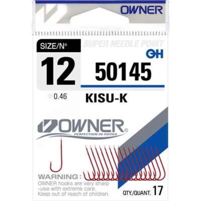 Крючок OWNER Kisu-K red №14 17шт