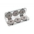 Поводочница FLAGMAN Eva Rig Spools в коробке 6шт