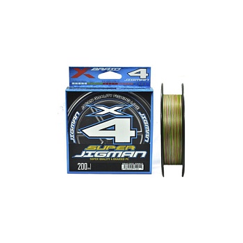 Шнур YGK X-Braid Super Jigman X4 200m #0.6/0.128мм 12Lb/5.4кг