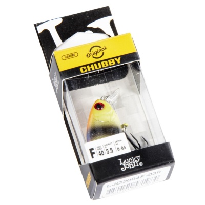 Воблер Lucky John Original CHUBBY 40F, 3.5гр, 0-0.4м, 030