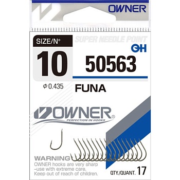Крючок OWNER Funa brown №16 18шт