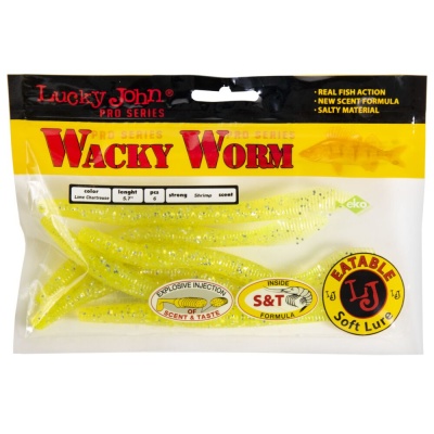 Черви съедобные искусственные LJ Pro Series WACKY WORM FAT 14.50/071 6шт.