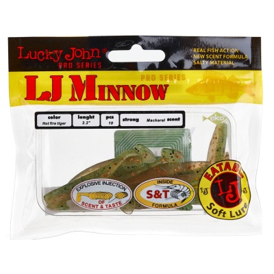 Виброхвосты съедоб. искусст. LJ Pro Series MINNOW 2.2in(05.60)/T51 10шт.