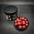 Насадка рыболовная NICK BAITS GOLD "SOLUBLE 20 мм" Клюква-Кальмар; банка 35 шт,