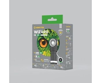 Налобный фонарь Armytek Wizard C2 WG Magnet USB, белый-зелёный
