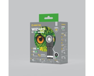 Налобный фонарь Armytek Wizard C2 WG Magnet USB, белый-зелёный