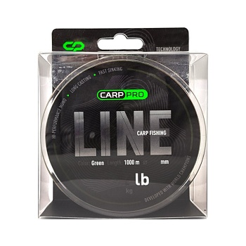 Леска CARP PRO Green 1000м 0,250мм