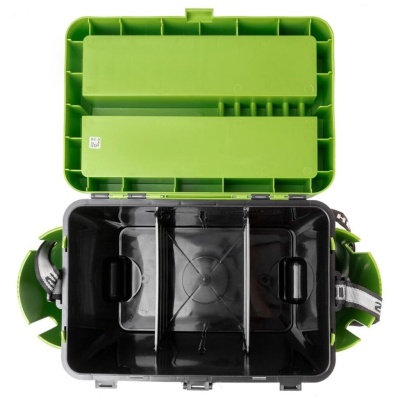 Ящик рыболовный зимний Helios FISH BOX 19л двухсекционный 39.5x25.5x38см
