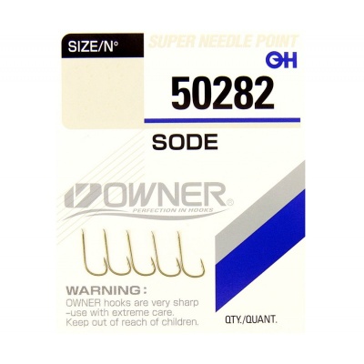 Крючок OWNER Sode brown №18 15шт