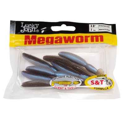 Виброхвосты съедоб. искусст. LJ Pro Series MEGAWORM 3,0in (7,60)/T46 7шт.