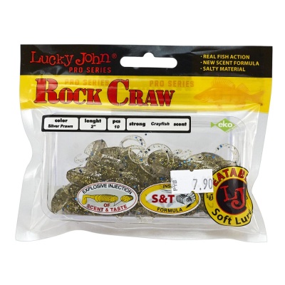 Твистеры съедобные искусственные LJ Pro Series ROCK CRAW 05.10/CA35 10шт.