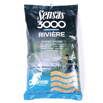 Прикормка Sensas 3000 Super RIVIERE Bremes 1кг, ФРАНЦИЯ