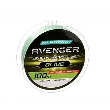 Леска FLAGMAN Avenger Olive Line 100m 0,20mm
