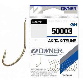 Крючок OWNER Akita Kitsune brown №11 13шт