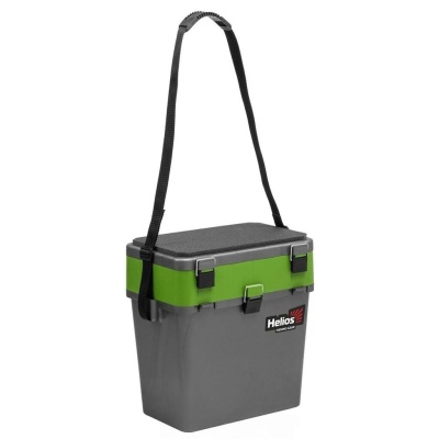 Ящик зимний Helios Ice Fishing BOX серый/салатовый 19л
