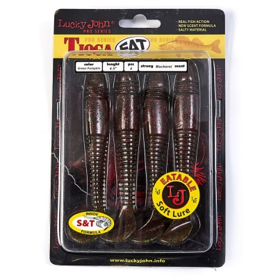 Виброхвосты съедоб. искусст. LJ Pro Series TIOGA FAT 4.5in(11.40)/PA03 4шт.