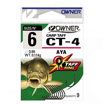 Крючок OWNER Carp Taff Aya teflon №2 7шт