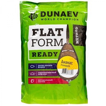 Прикормка Dunaev Flat Feeder Ready 1 кг. Ананас