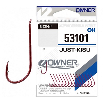 Крючок OWNER Just Kisu red №10 15шт