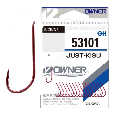 Крючок OWNER Just Kisu red №12 15шт