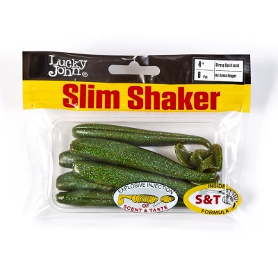 Виброхвосты съедоб. искусст. LJ Pro Series SLIM SHAKER 4in (10.00)/085 6шт.