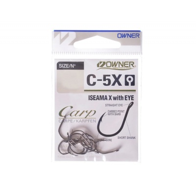 Крючок OWNER Carp Iseama X w/eye BC №8 11шт