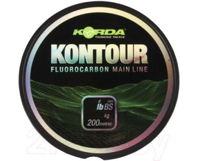 Леска тонущая KORDA Kontour Fluorcarbon 18lb, шт