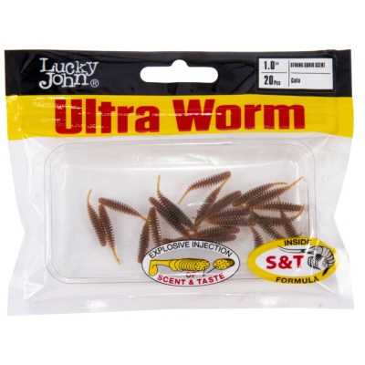 Слаги съедобные искусственные LJ Pro Series ULTRAWORM 1,0in (02.54)/PA16 20шт.