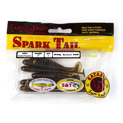 Виброхвосты съедоб. искусст. LJ Pro Series Spark Tail 3,0in(07,60)/PA03 7шт.