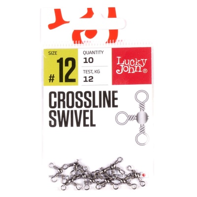 Вертлюги трехсторониие Lucky John Pro Series CROSSLINE SWIVEL  008 10шт.