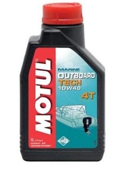 Масло 1 л, Motul OUTBOARD TECH 4Т 10W40 моторное, полусинтетическое