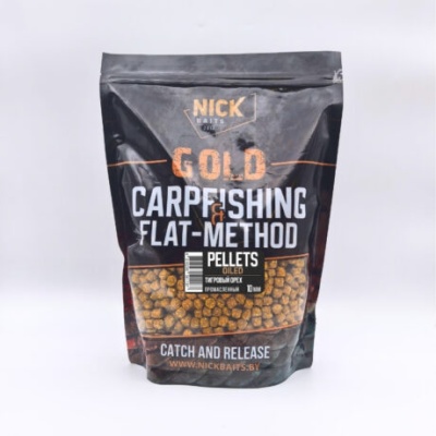 Прикормка рыболовная пеллетс NICK BAITS GOLD "OILED 10 мм" Тигровый орех; пачка 1 кг,