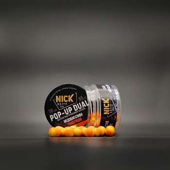 Насадка рыболовная NICK BAITS "POP-UP DUAL 10 мм" Медовая слива; банка 55 шт,