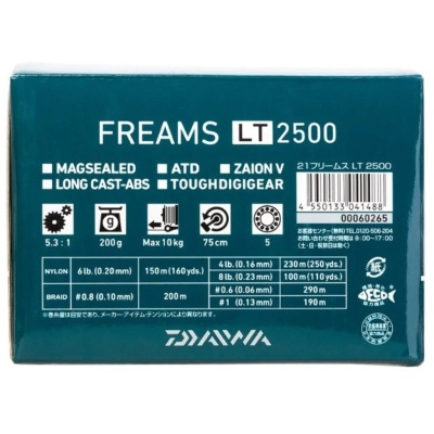 Безынерционная катушка Daiwa 21 FREAMS LT 2500