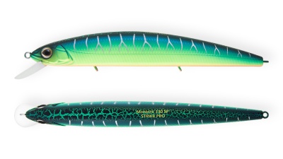 Воблер Strike Pro Montero 130SP, 20,6 гр, 1,0-2,0м, A223S-RP Pearl Mat Tiger