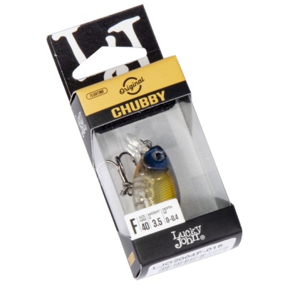 Воблер Lucky John Original CHUBBY 40F, 3.5гр, 0-0.4м, 015